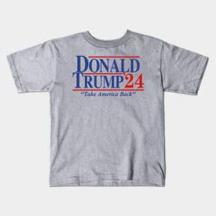 Donald Trump 2024 Take America Back Election Kids T-Shirt